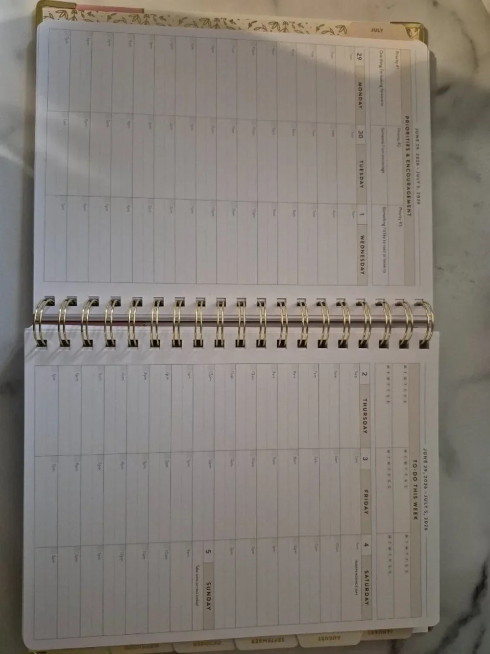 Passionate Penny Pincher Work Planner July 2026-July 2027